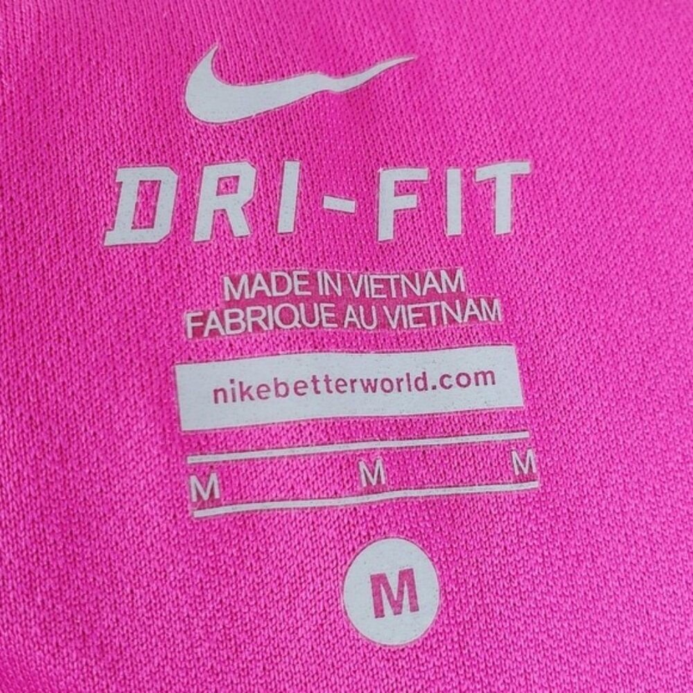 Nike Womens Dri-Fit Pink Blue Pebble Print Logo Tempo Running Shorts Size M - Picture 4 of 4